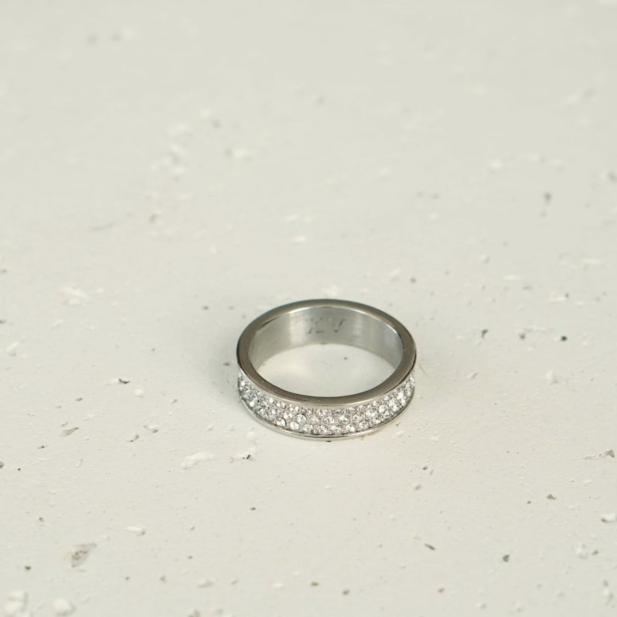 3 Layer Diamond Ring (Silver)