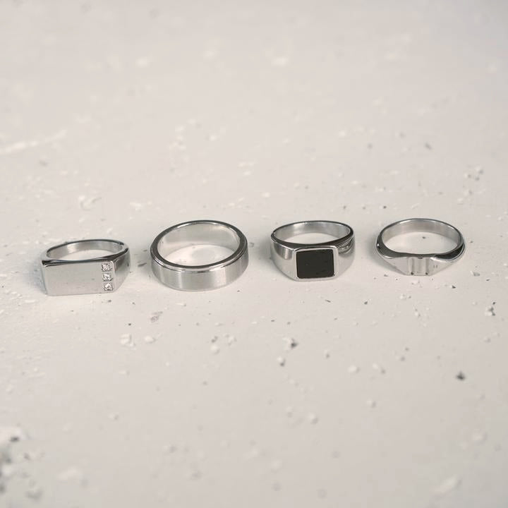Essential Rings Set (Silver)
